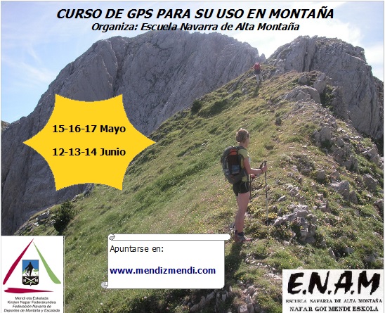 NUEVOS CURSOS GPS; 15,16,17 de Mayo y 12,14,15 de Junio
